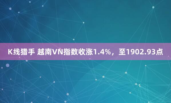 K线猎手 越南VN指数收涨1.4%，至1902.93点